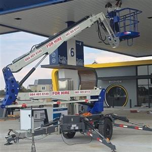 Mobile Cherry Picker VerticalZa.
Like New +-10 Hours on Meter. 16 Meter Reach on Trailer.