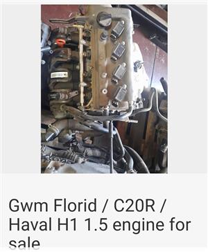 2010 GWM Florid 1.5vvt stripping.Car starts,body rolled.