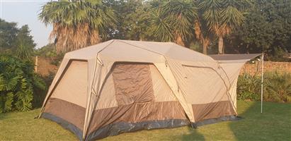Tent for sale, W:3m x L:6m x H:2.3m (2 Rooms with front verandah). 6 x sleeper