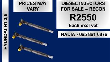 HYUNDAI H1 DIESEL INJECTORS FOR SALE OR TO RECON NATIONWIDE