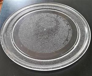 Clear glass microwave turntable tray