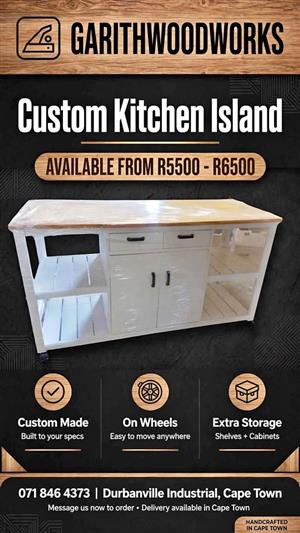 KITCHERN ISLAND CUSTOM MADE GARITHWOODWORKS 