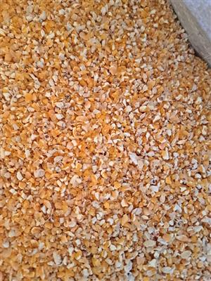 Crushed maize