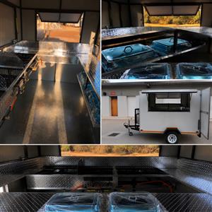 2.5×1.8m Mobile Food Trailer Fully Equipped