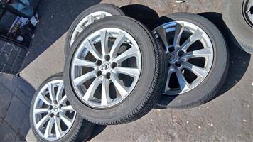 Lexus IS250, Toyota Quest, GS300,Toyota RAV4 Set Of Rims With Tyres