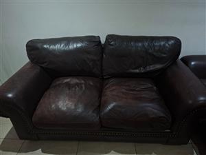 A 3 piece pure leather couches