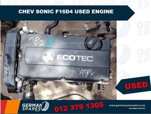 Chev Sonic F16D4 Used Engine