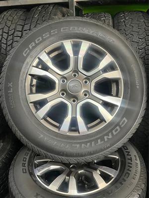 Ford Ranger Wildtrack 18” Mag Rims ( With Used Tyres )