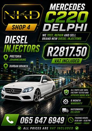 NKD_Recon_Mercedez_Benz_C220_Delphi_Diesel_Injectors