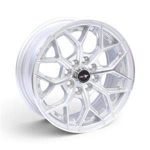 14″ Racing Hart Venom 4×100 & 4×108 Silver Machine Lip Alloy Wheels