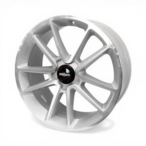 22″ Racing Hart BTL 5/130 Gloss Silver Alloy Wheels