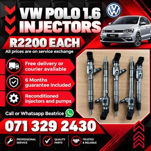 VW POLO 1.6 INJECTORS FOR SALE WITH WARRANTY INCLUDED 