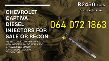 CHEV CAPTIVA - INJECTORS ON RECON 