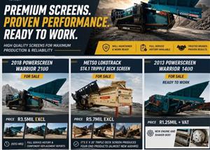 *PREMIUM SCREENING PLANTS – High-quality mobile screens