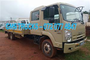 2015 ISUZU FSR 750 CREW CAB (AUTO) DROPSIDE TRUCK FOR SALE (T71)