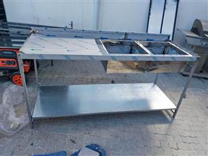 Stainless Steel tables and basins made to order