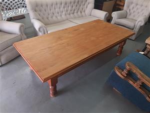 Large, yellowwood coffee table