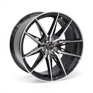 14″ Racing Hart Aiden 4×100 & 4×108 Black Machine Face Alloy Wheels