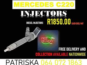 MERCEDES C220 DIESEL INJECTORS FOR SALE ON REQUEST OR RECON