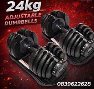 24kg Adjustable dumbbells 
