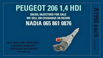 PEUGEOT 206 1,4 HDI DIESEL INJECTORS FOR SALE