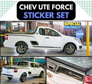 Chev Ute Force Sticker set.