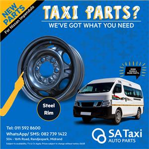 New 15" Steel Rim for Nissan NV350 Impendulo - SA Taxi Auto Parts quality spares