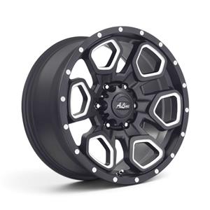 20″ A-Line Summit 5×127 Satin Black Milled Alloy Wheels