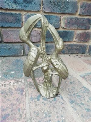 BARGAIN BARGAIN Statue of african birds from solid brass