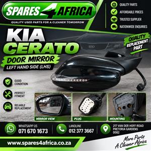KIA CERATO LHS DOOR MIRROR 
