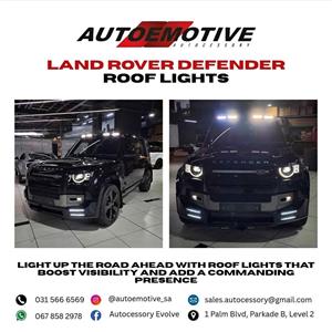 LAND ROVER DEFENDER ROOF LIGHTS COMPATIBLE
