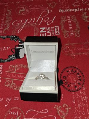 Silver cubic ring
