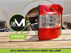 2012 CHEVROLET UTILITY RIGHT TAIL LAMP