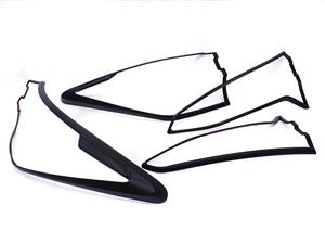 Toyota Fortuner 2020+ Matt Black Tailight Trim Set