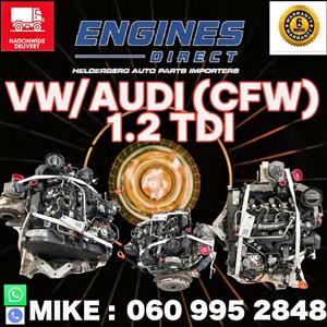 Import low mileage VW/AUDI 1.2 TDI CFW Engine. (Polo Bluemotion)