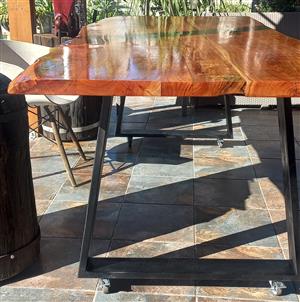 Restored Blackwood Live Edge Dining Table