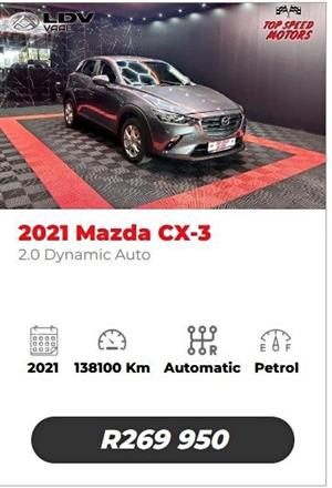 2021 MAZDA CX-3 2.0 DUNAMIC AUTO