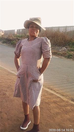 Lesotho maid/nanny/cleaner/cook with refs needs live in work.