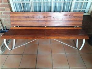 Outside patio bench