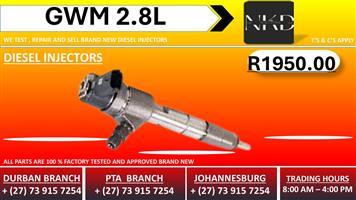 GWM 2.8L Diesel Injectors 