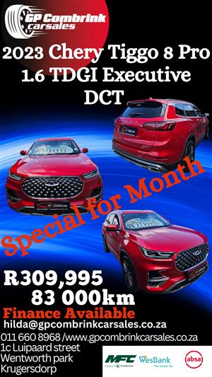 2023 Chery Tiggo 8 Pro 1.6 TDGI Executive DCT 
