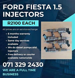 FORD FIESTA 1.5 INJECTORS FOR SALE WITH WARRANTY INCLUDED