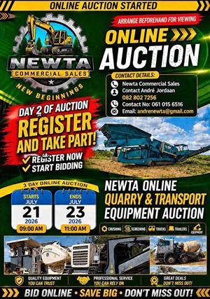 NEWTA FS & NC PLANT, TRUCKS & EQUIPMENT AUCTION