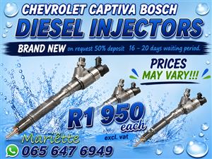 DIESEL INJECTORS CAPTIVA BOSCH