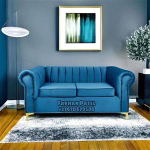 FP free delivery under 30km  2 Seater chesterfield velvet
