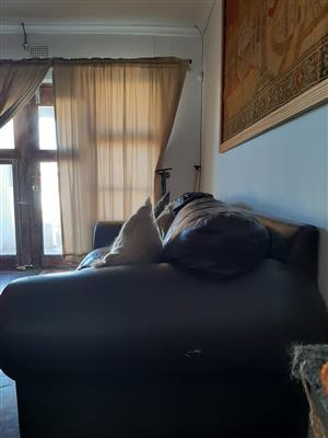 Genuine leather couch 