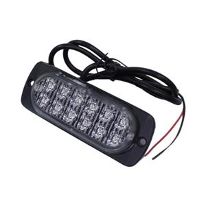 Universal Body or Grille Mount Strobe Light - Red (11x4cm)