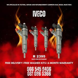 IVECO DIESEL INJECTORS FOR SALE ON EXCHANGE WITH WARRANTY