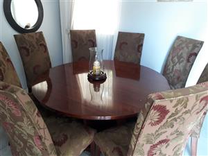 8 seater wooden dining room suite 