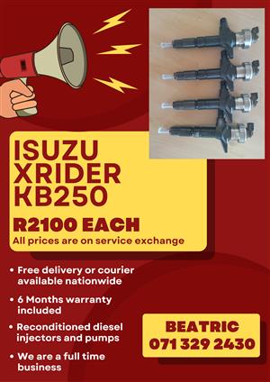 ISUZU XRIDER KB250 INJECTORS FOR SALE WITH WARRANTY 